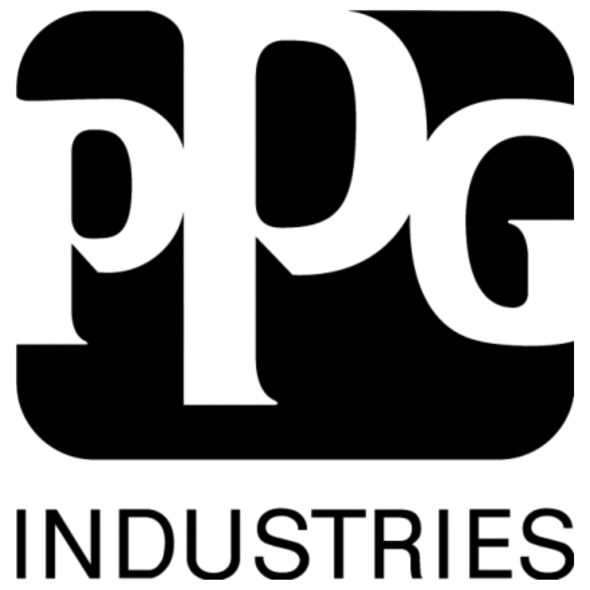 Elegant black and white branding logo featuring modern typography for a paper and card manufacturing company, emphasizing quality and professionalism in paper and card products.