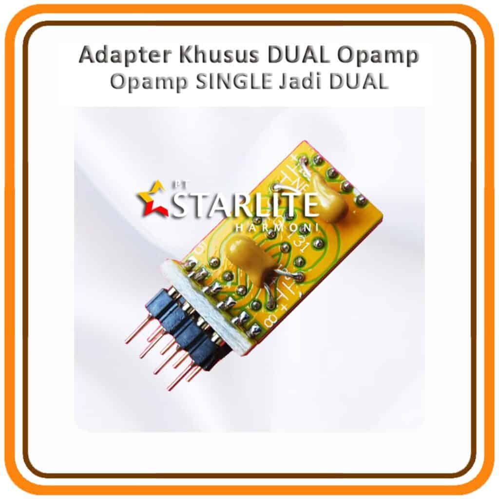 Adapter Khusus DUAL Opamp, Opamp SINGLE Jadi DUAL