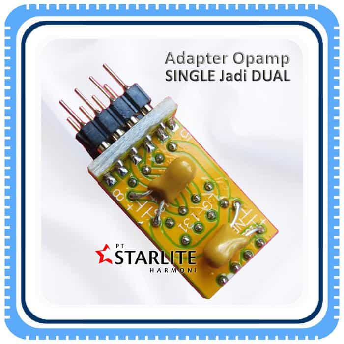 Adapter Khusus DUAL Opamp, Opamp SINGLE Jadi DUAL