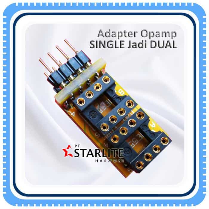 Adapter Khusus DUAL Opamp, Opamp SINGLE Jadi DUAL
