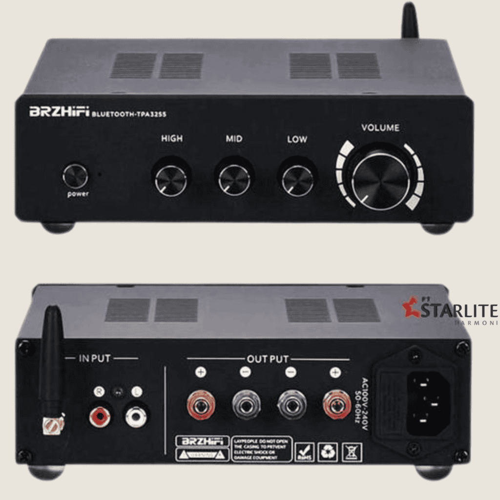 BRZ HIFI TPA3255 Int Amp 150watt channel 8 ohm Class D Bluetooth 5.0