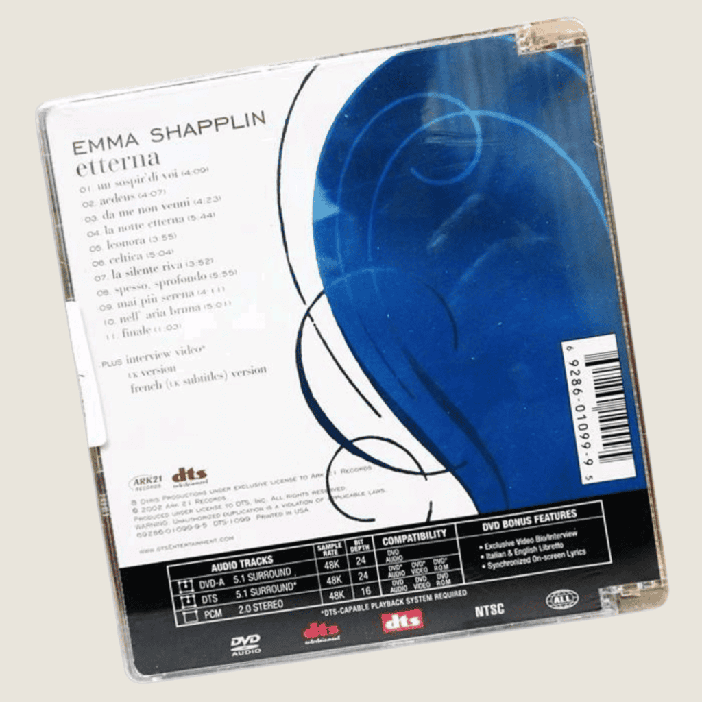 DVD Audio Musik Emma Shapplin - Etterna DVD DTS 5.1