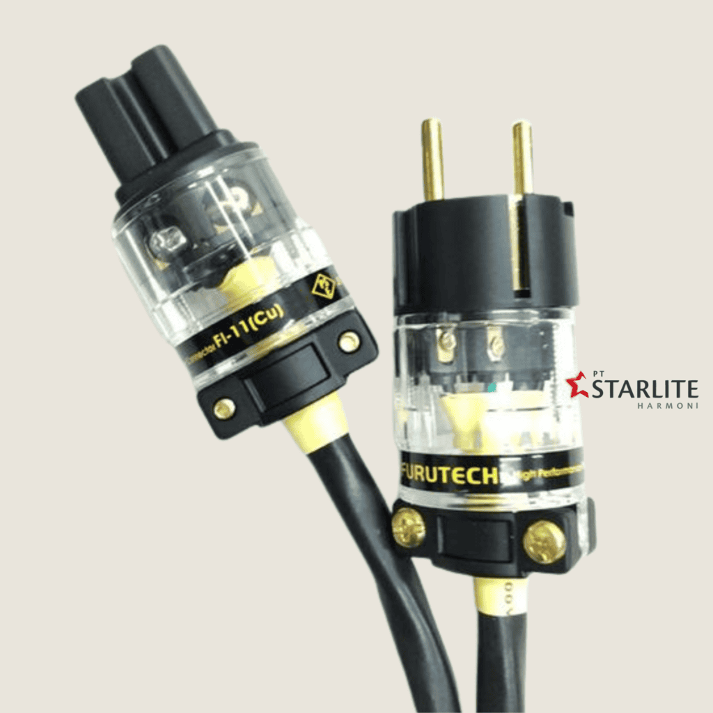 Furutech F–11 Eropa Audio Power Plug Colokan listrik Belden Cable USA