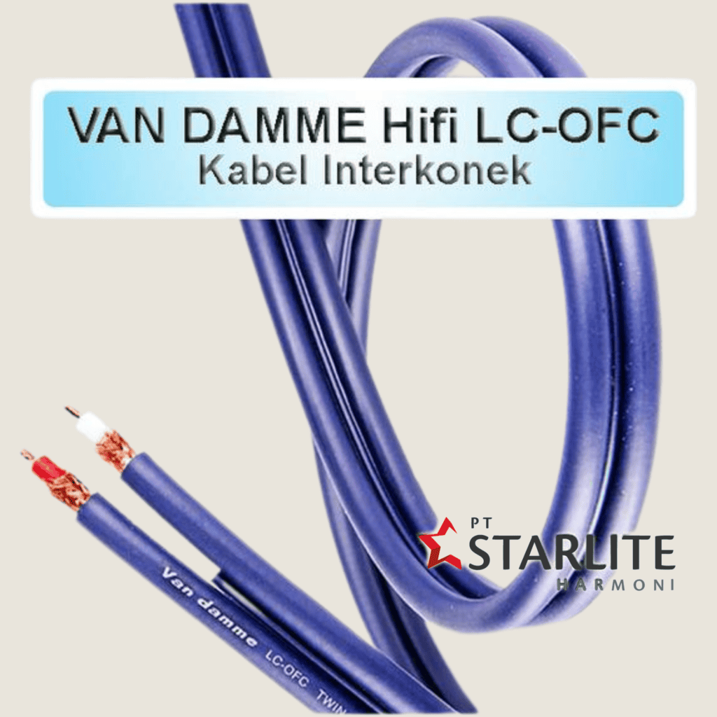 Kabel Interkonek VAN DAMME Hifi LC-OFC Meteran