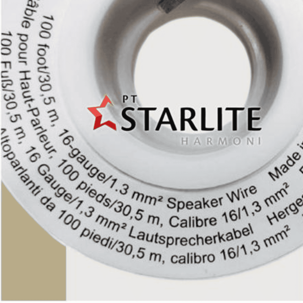 Kabel Speaker Standar NON-OFC 16 AWG - Diameter Konduktor 1.29 mm