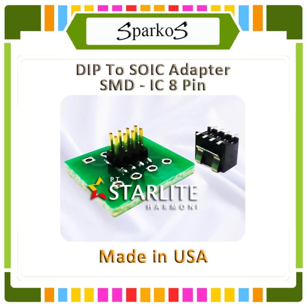 Sparkos Labs DIP to SOIC adapter SMD ke IC 8 pin