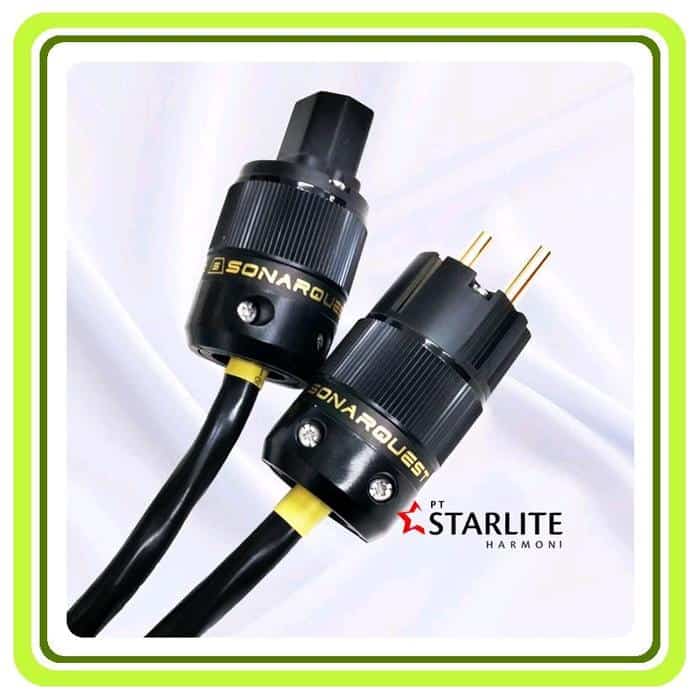 Kabel Listrik Audio Belden 1.5M+Audio Power Plug Schuko SonarquestGold