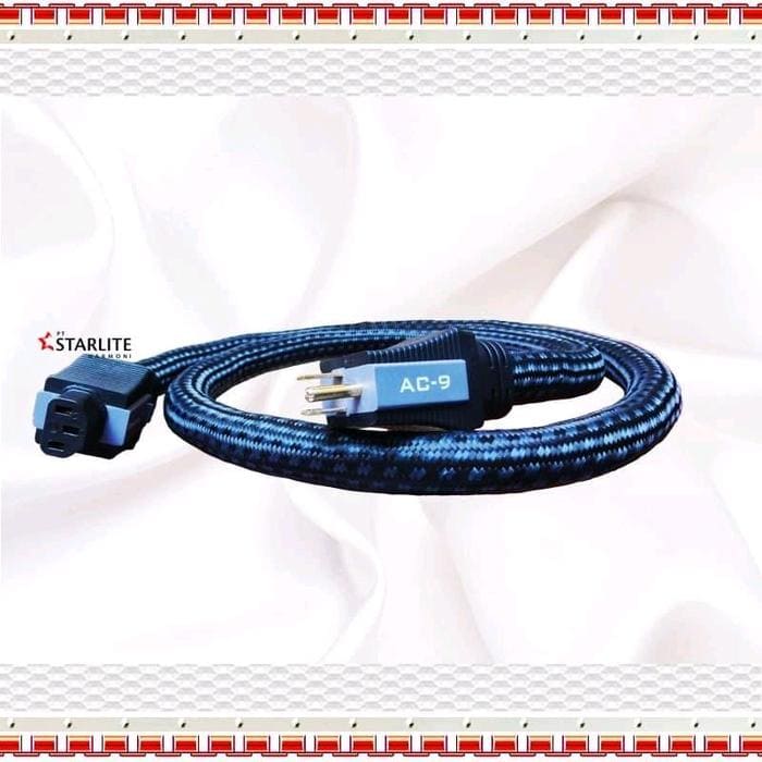 Power Cable PANGEA AC-9 Kabel Power Audio 1,5 meter Plug USA 3 Kaki