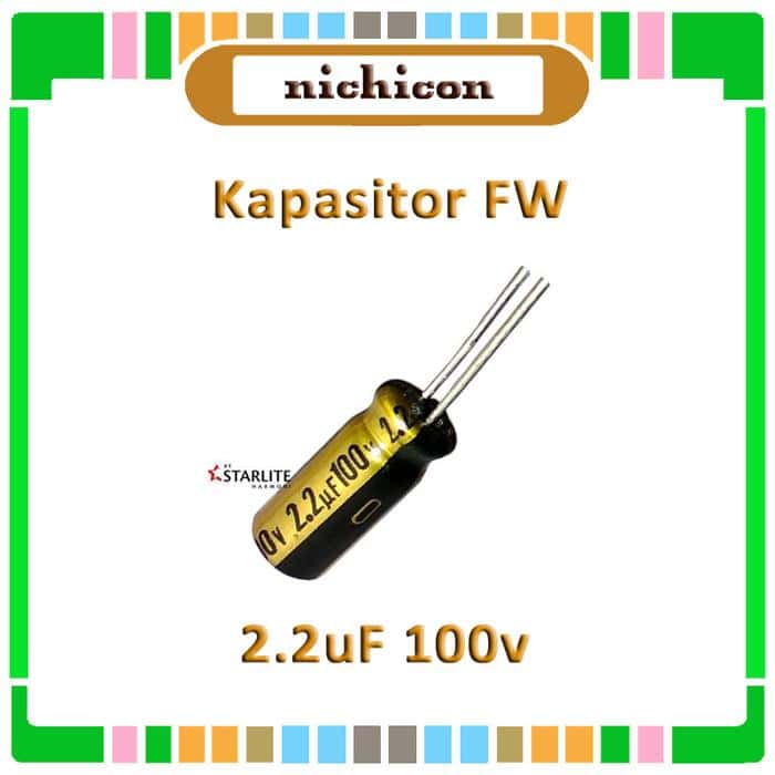 Kapasitor Nichicon FW 2.2uF 100V Capasitor FW