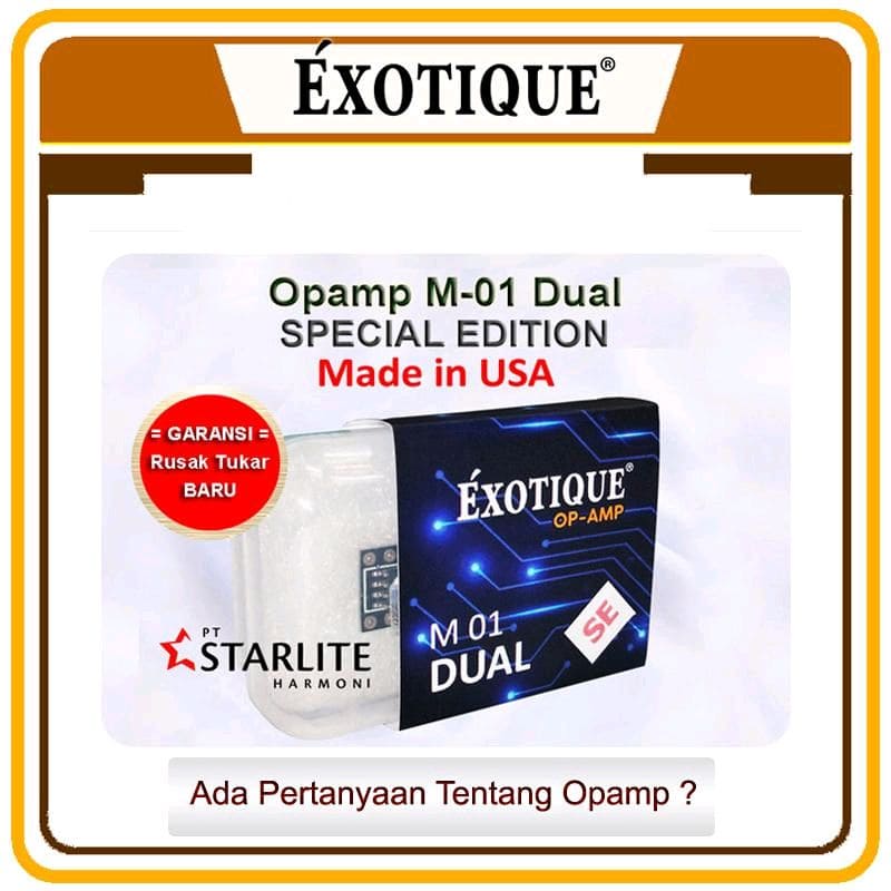 EXOTIQUE M-01 Dual Opamp - SPECIAL EDITION - Made in USA - Harga per buah