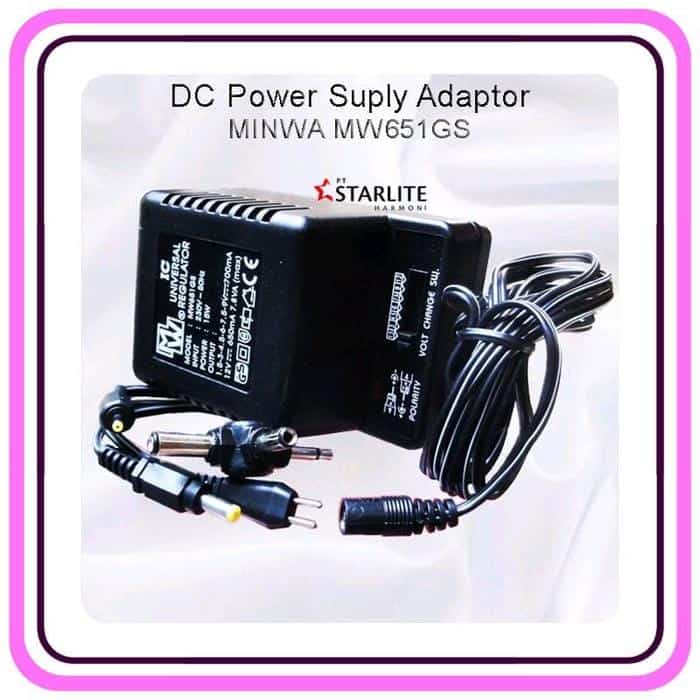 DC Power Suply Adaptor Tegangan Stabilizer Minwa MW651GS