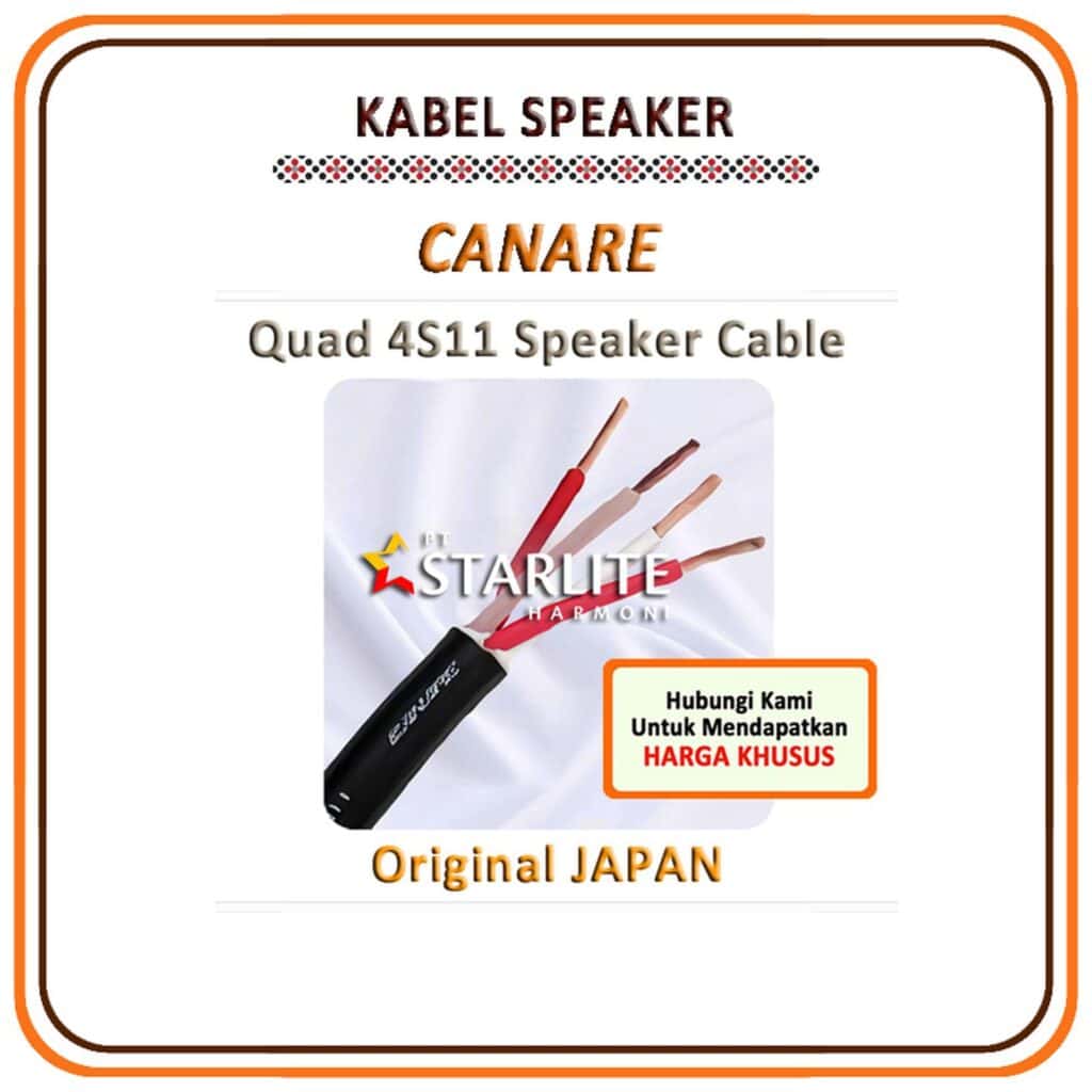 Canare Quad 4S11 Single-Biwire 5 M Kabel Speaker