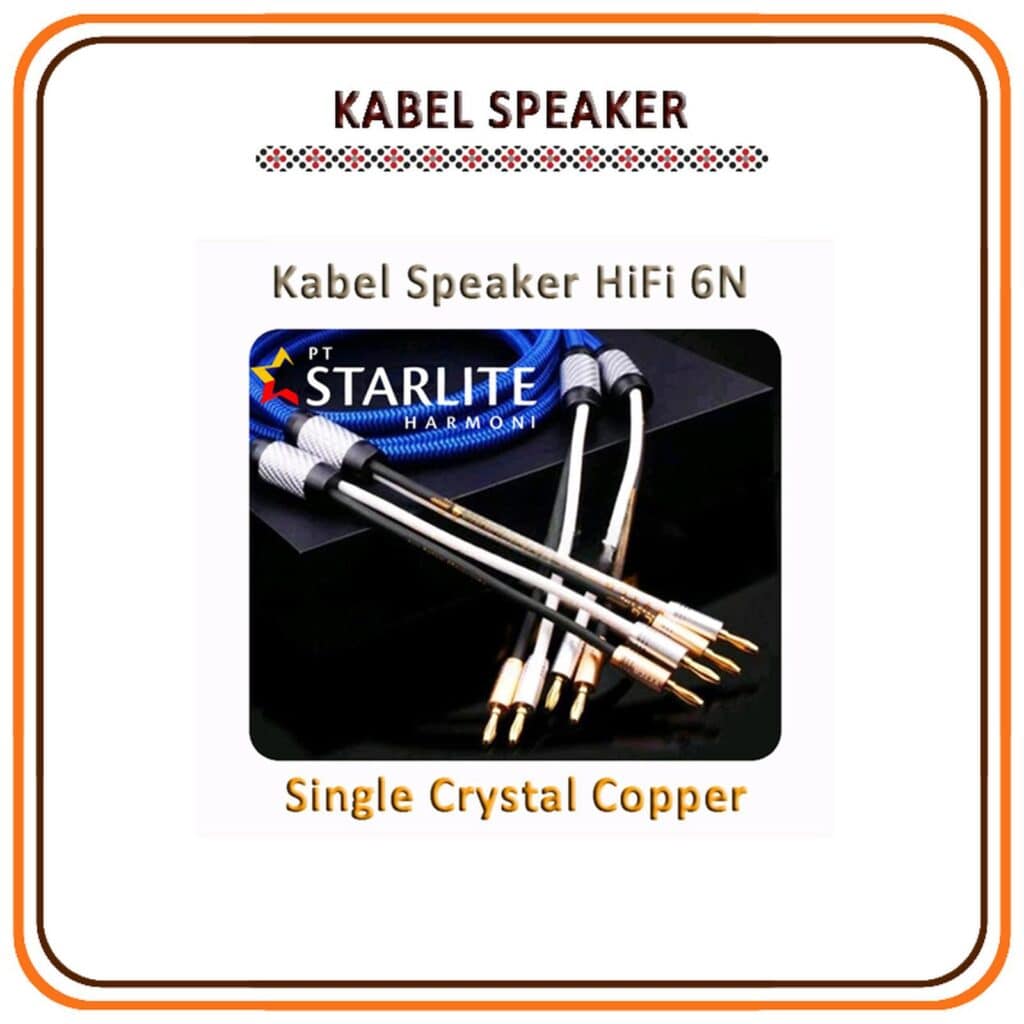 Kabel Speaker HiFi 6N Single Crystal Copper