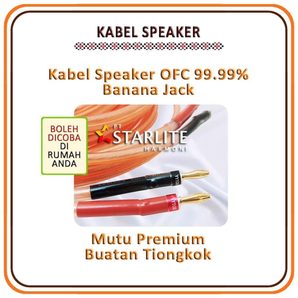 Kabel Speaker OFC Hifi Banana Jack