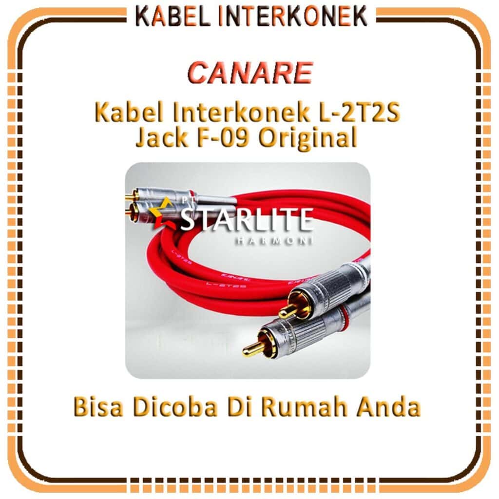 Canare L-2T2S Kabel Interkonek / Kabel RCA Jack F-09 Original