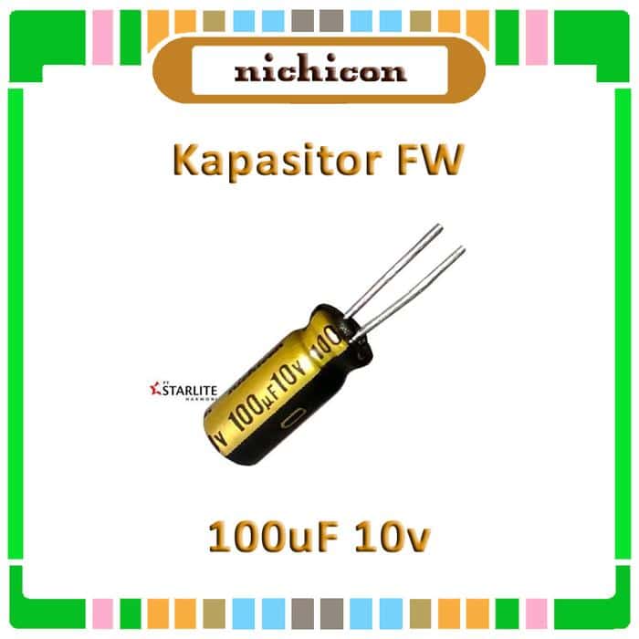 Capasitor Nichicon FW 100 uF / 10 V - Kapasitor FW