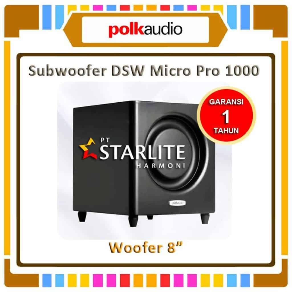 Subwoofer Polk Audio DSW Micro Pro 1000 SEALED type