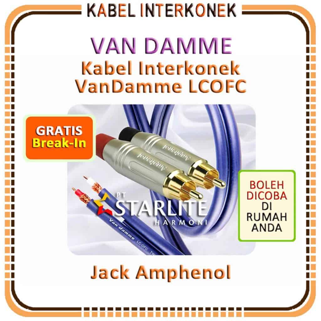 Kabel RCA / Twin Interconnect Cable VAN DAMME - LCOFC Jack Amphenol