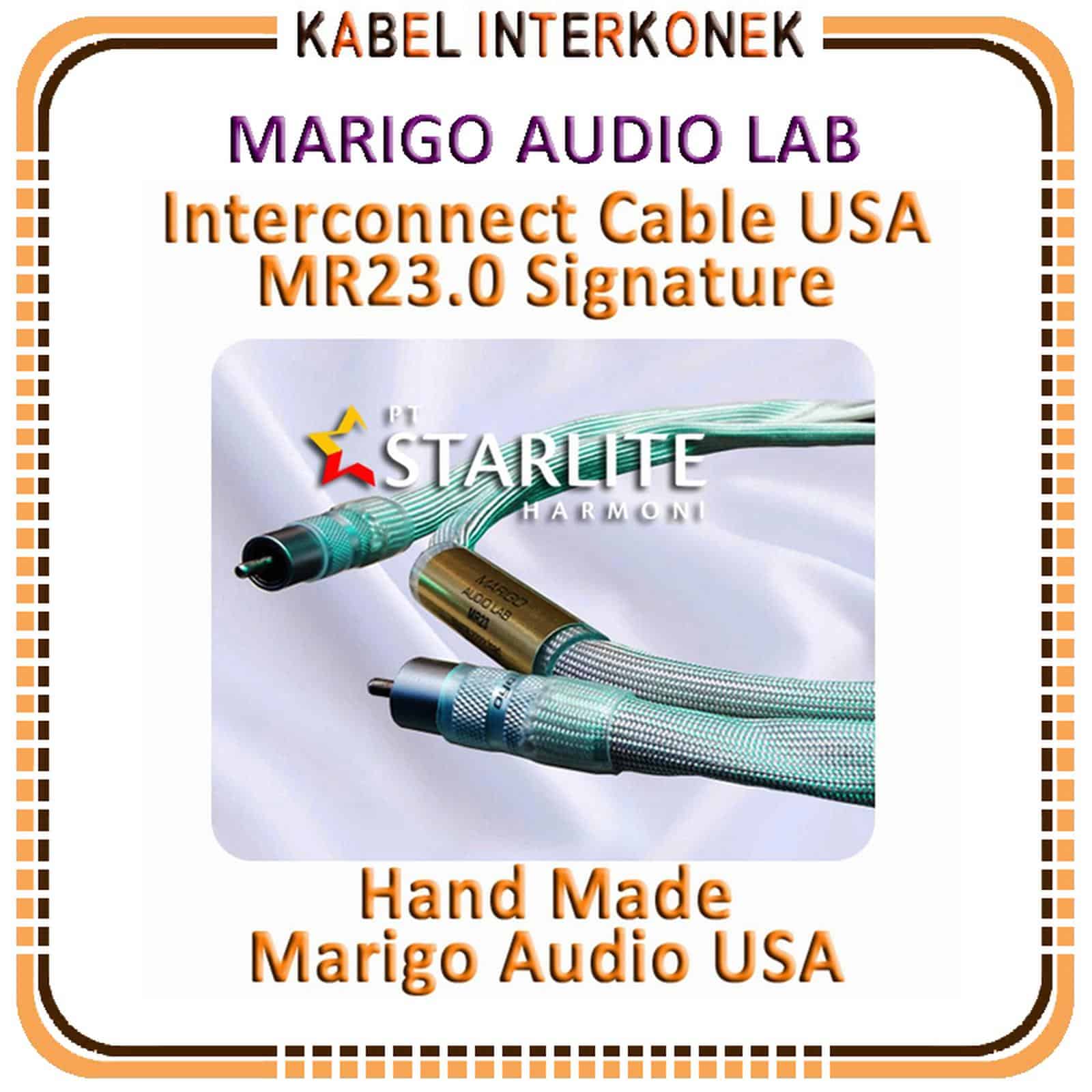 Kabel Interkonek Marigo Audio Interconnect Cable USA MR23.0 Signature