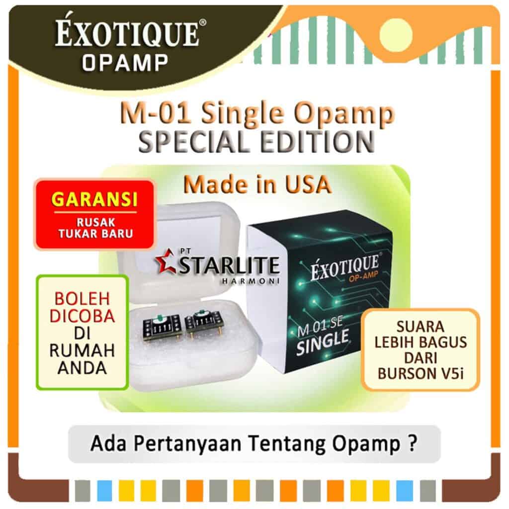 Exotique Opamp M-01SE Special Edition - Opamp Single, Made in USA Lebih Bagus Dari Burson V5i, Muses 02