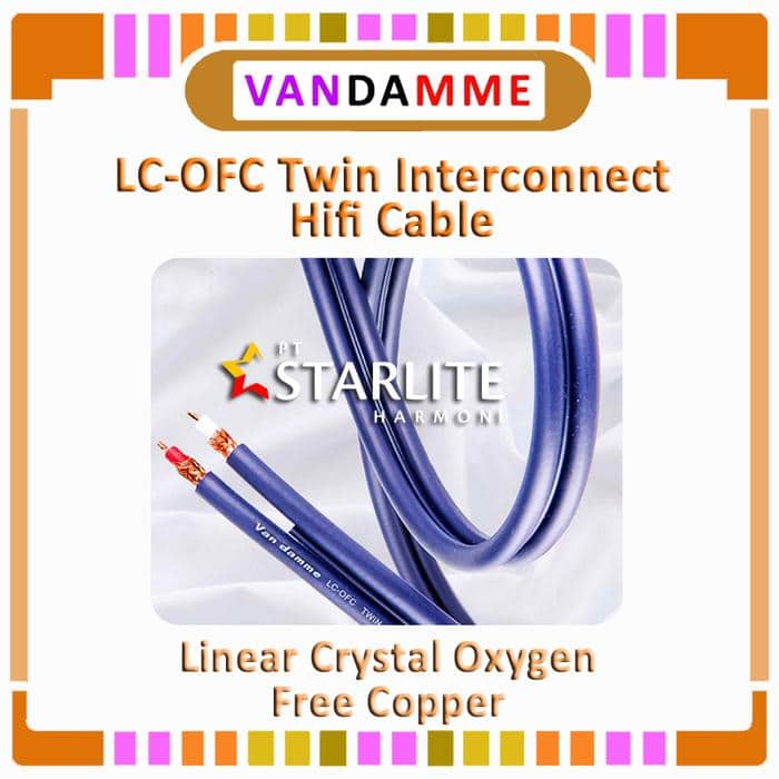 Van Damme LC-OFC Twin Interconnect Hifi Cable / Kabel RCA