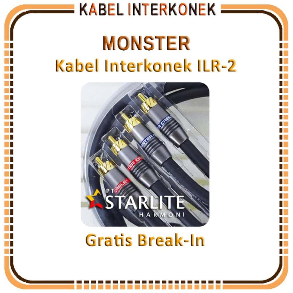 Kabel Interkonek Kabel RCA Monster ILR2 Panjang 1.0 Meter