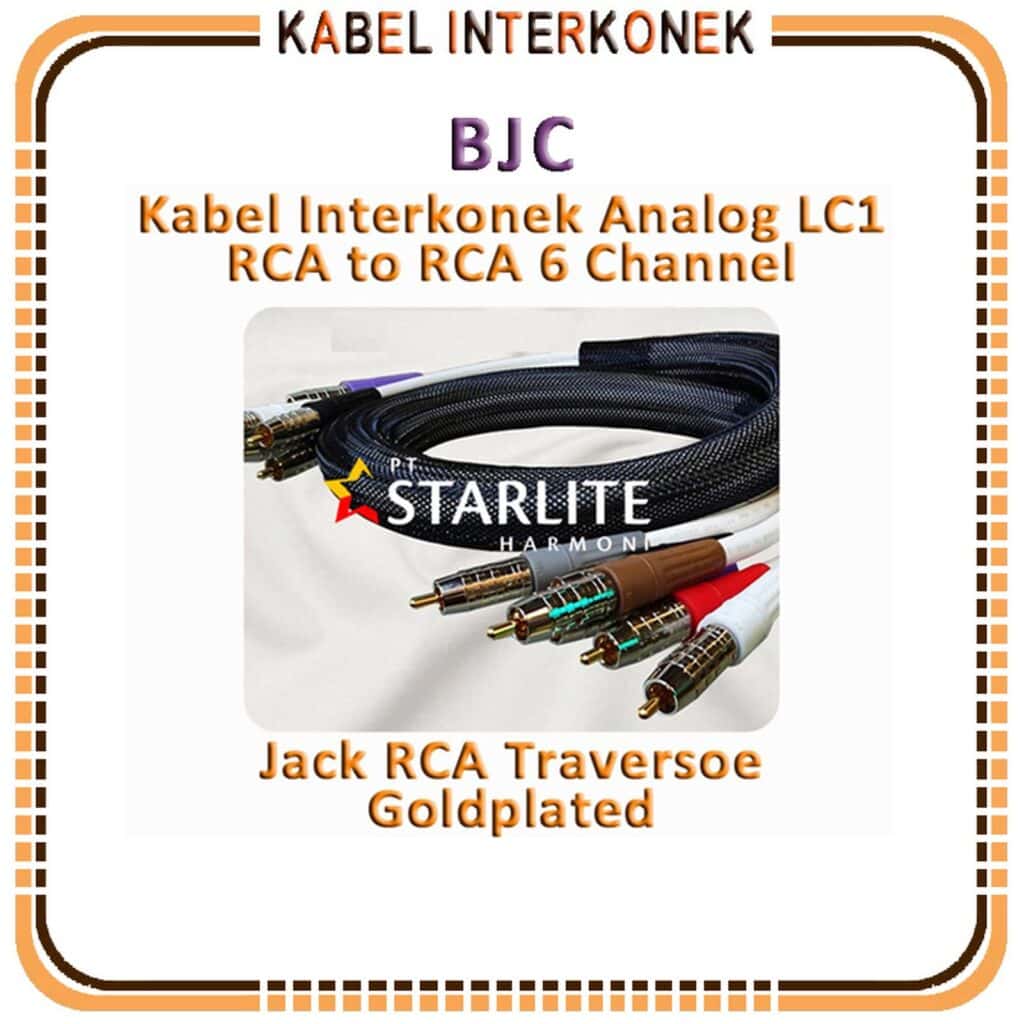 Kabel RCA Kabel Interkonek Analog BJC LC-1 RCA to RCA 6-Channel