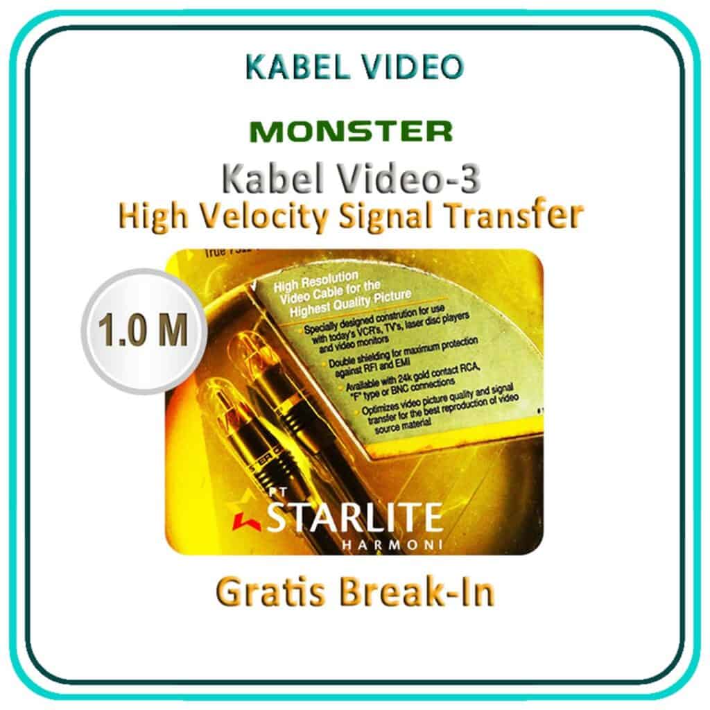 Kabel Video Monster Video 3 RCA (1.0 m)
