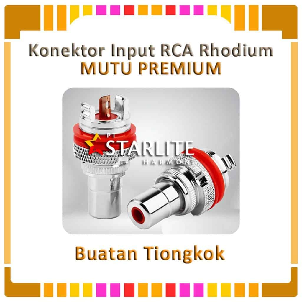 Konektor/Soket Input RCA Rhodium