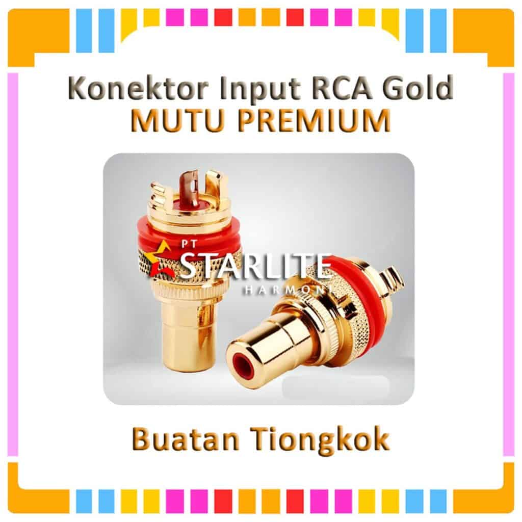 Konektor/Soket Input RCA Gold