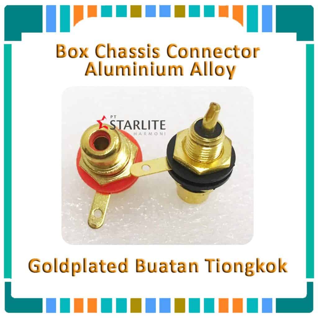 Box Chassis Connector - Female RCA - Aluminium Alloy Goldplated