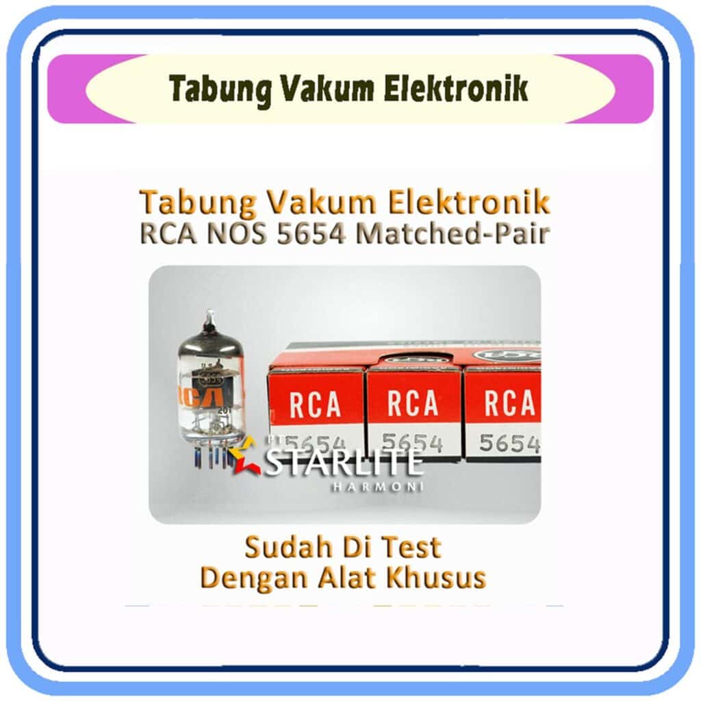 Tabung Vakum Elektronik RCA NOS 5654 Matched