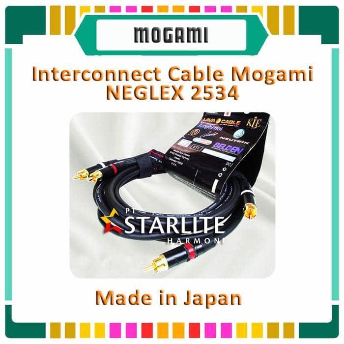 Kabel RCA / Interconnect Cable Mogami NEGLEX 2534 Made in Japan