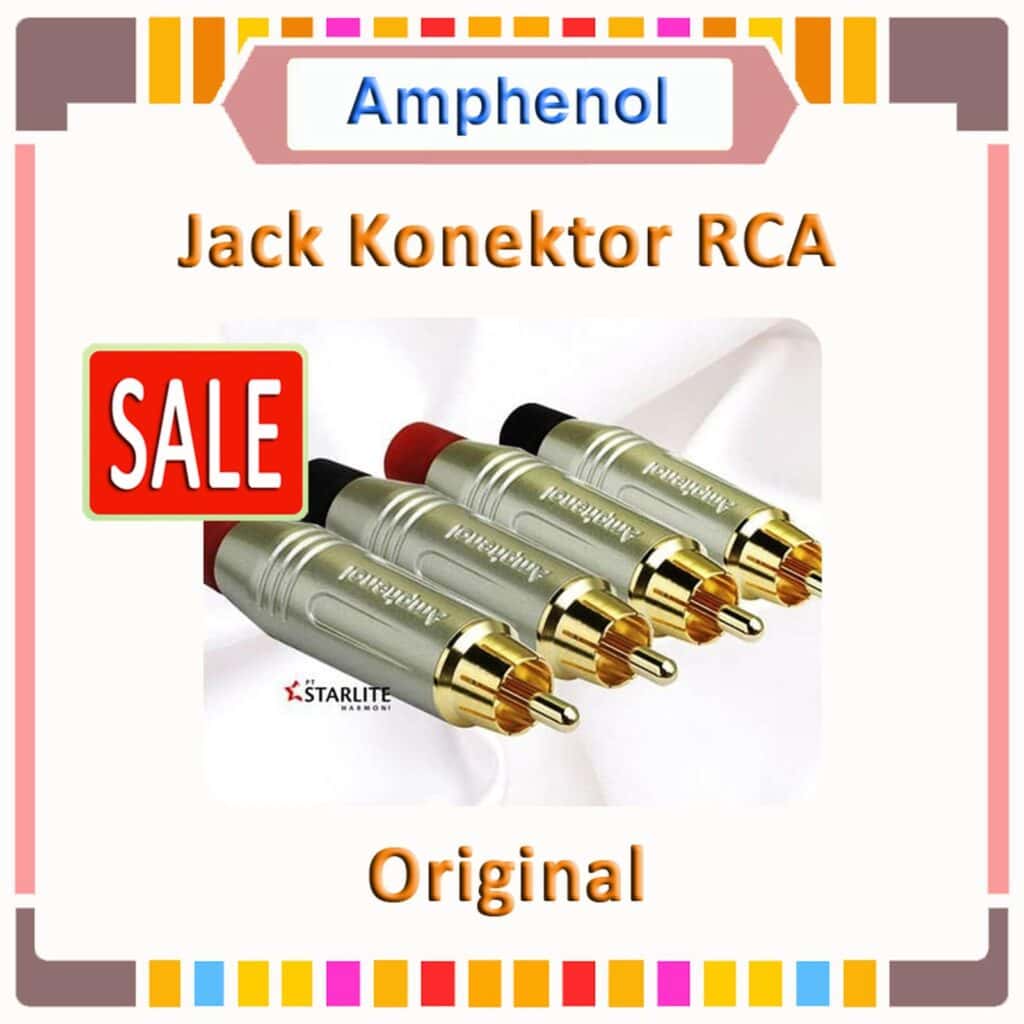 Jack Konektor RCA merk Amphenol