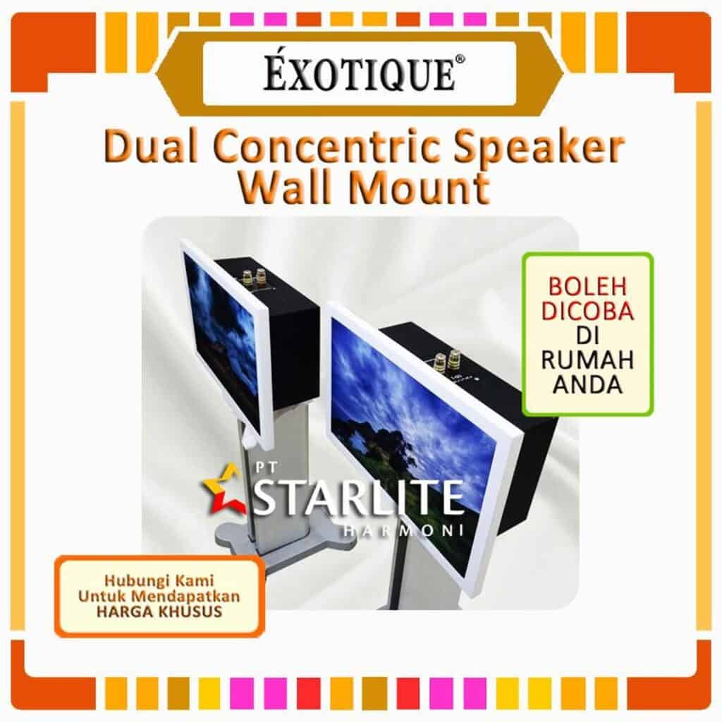 EXOTIQUE Dual-Concentric Speaker HIFI Wall Mount Speaker Dinding