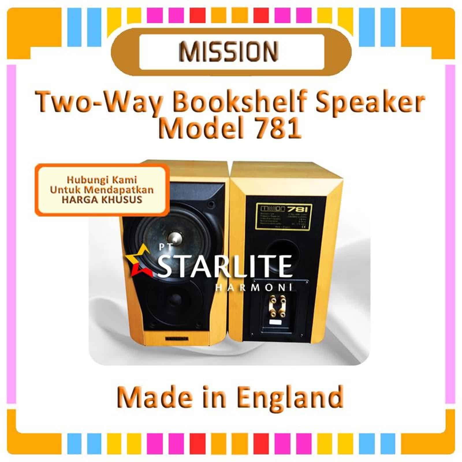 Two-Way Bookshelf Speaker MISSION Model 781