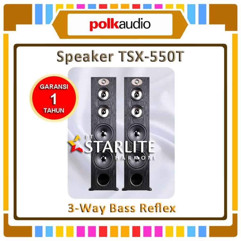 Speaker towerfloor standing Polk Audio TSX-550T Blackhitam