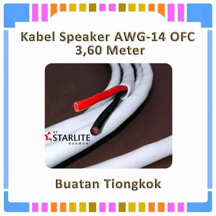Kabel speaker AWG-14 OFC sisa potongan