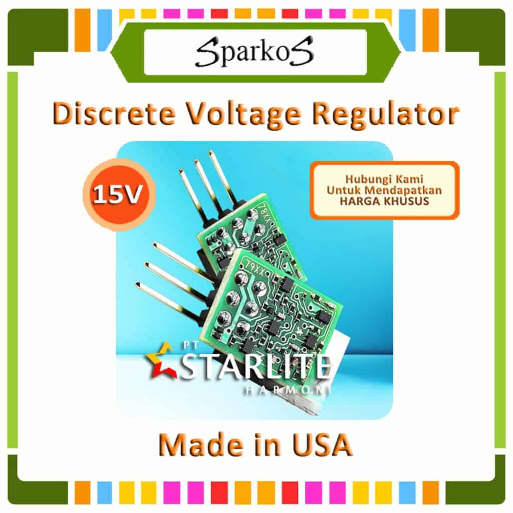 Sparkos Discrete Voltage Regulator SS7815 SS7915 - Harga per Set - 15V