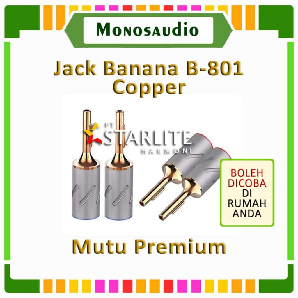 Banana Konektor Jack Banana Premium Copper - Monosaudio B-801