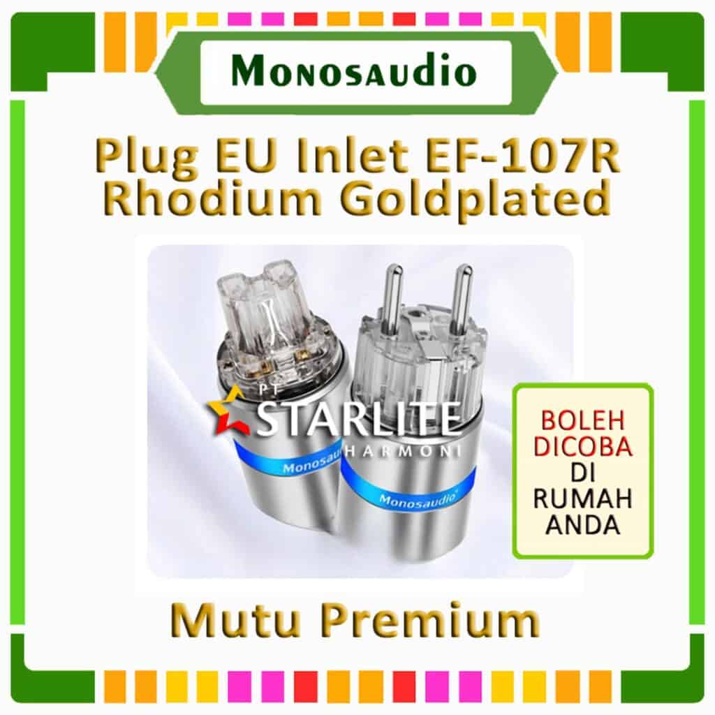 MONOSAUDIO Audio Power Plug Steker EU Schuko Transparan