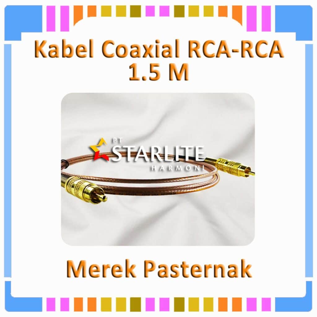Kabel Coaxial RCA-RCA (1.5 m) - Merek Pasternak