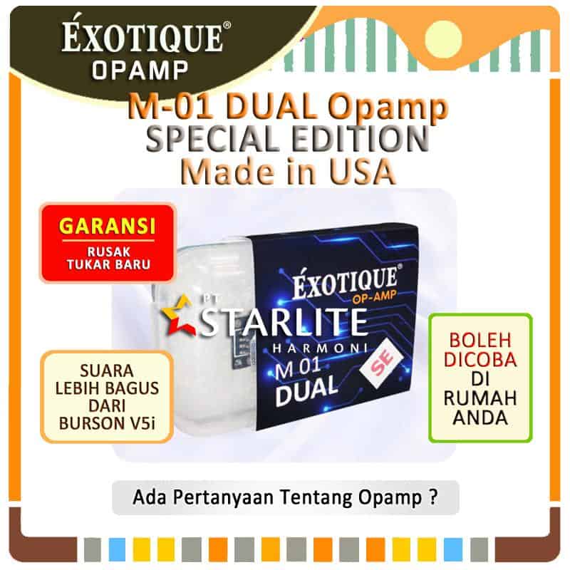 EXOTIQUE M-01 Dual Opamp - SPECIAL EDITION - Made in USA - Harga per buah
