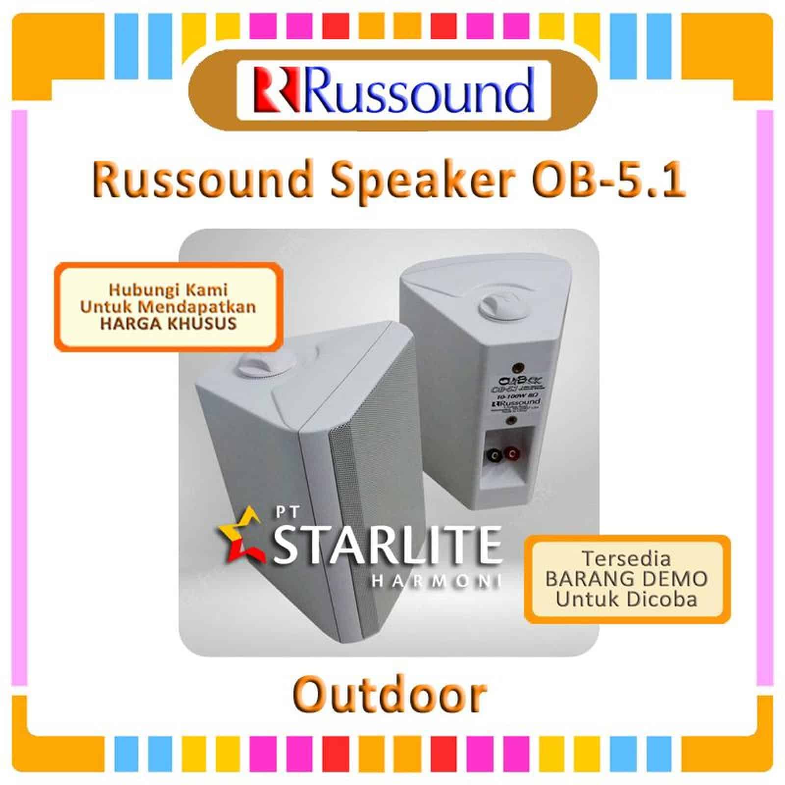 Russound Outdoor Hifi Speaker OutBack OB-5.1 Putih - Harga per pasang