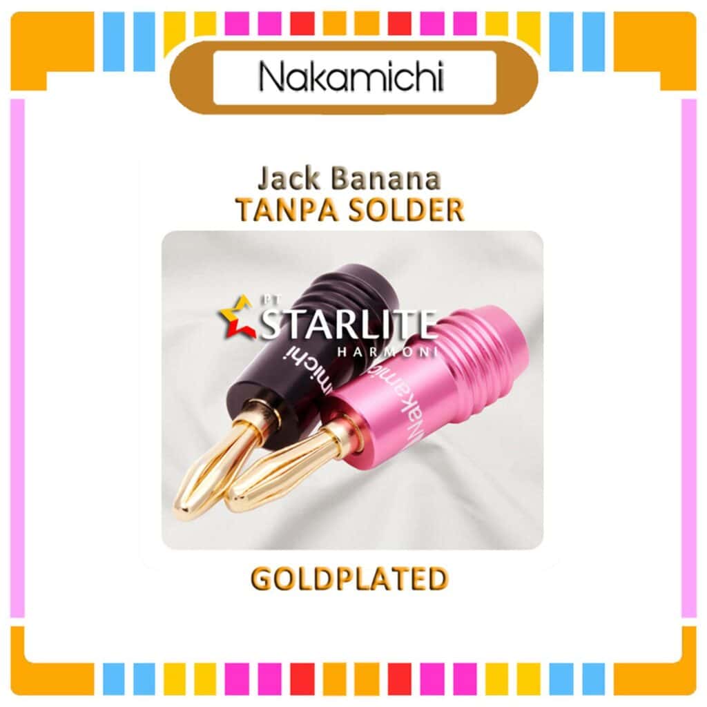 JACK Banana Nakamichi Gold Konektor