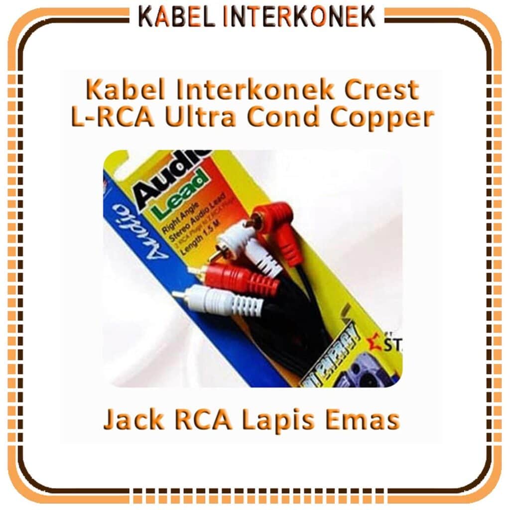 Interconnect Cable Kabel RCA Crest Ultra Conductive Copper
