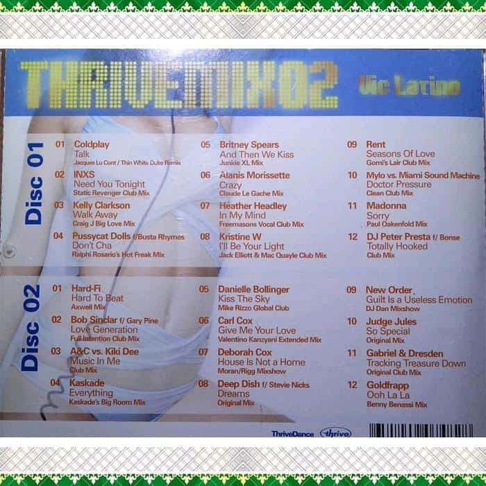 CD Musik Ex Koleksi Pribadi - Thrive Mix 02 - 2 CD