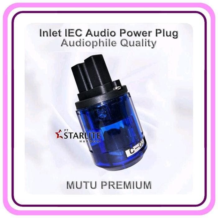 Inlet IEC Audio Power Plug EU Male Audiophile Quality