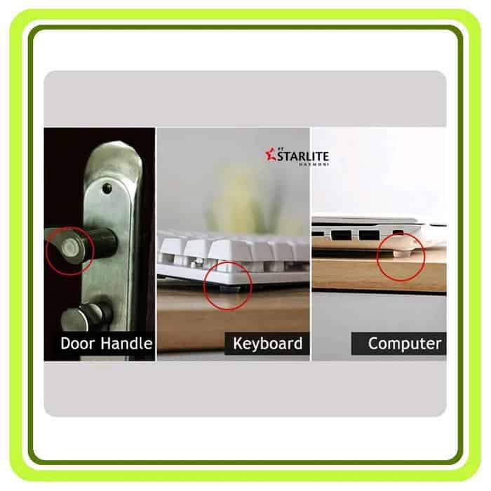 3M USA Round Thin Flat Rubber Feet / Kaki Karet - Harga per lembar