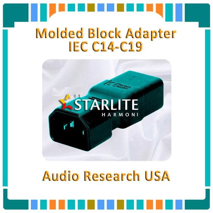 IEC C14-C19 Molded Block Adapter 15 Amp ke 20 Amp
